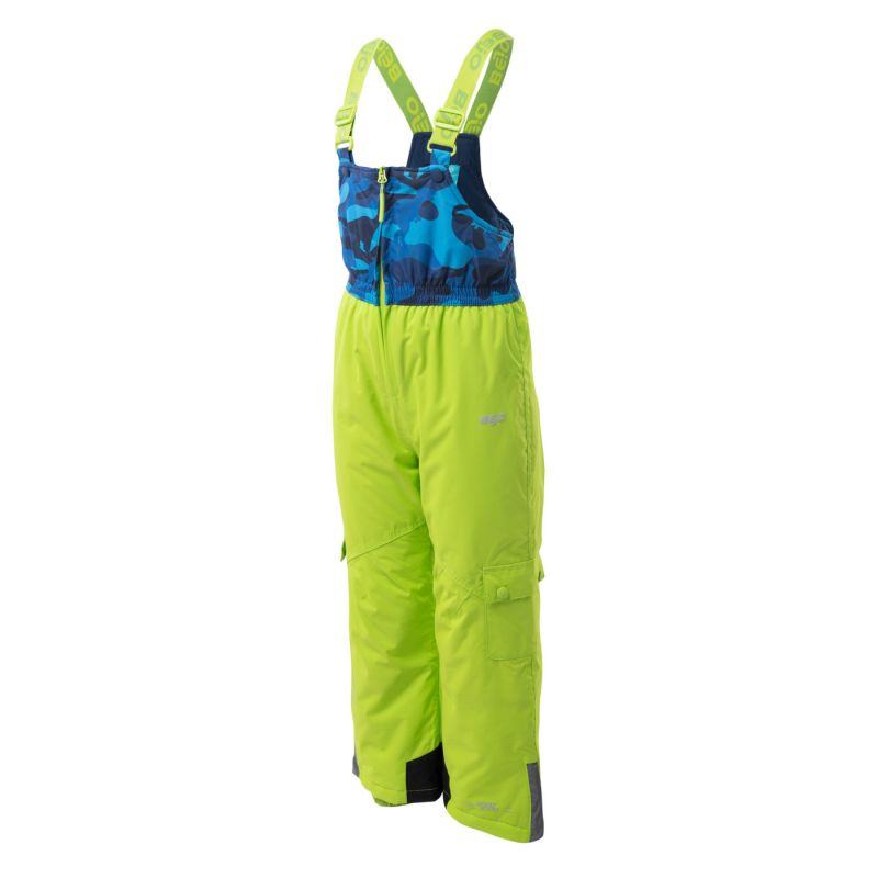 Bejo Halvar Jr Boys' Ski Pants - Waterproof, Breathable, Taped Seams, DWR Coating, Reflective Elements, Green