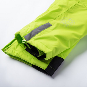 Bejo Halvar Jr Boys' Ski Pants - Waterproof, Breathable, Taped Seams, DWR Coating, Reflective Elements, Green