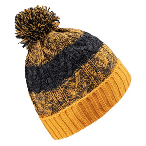 Elbrus Lewis Jr Winter Hat - Warm Fleece Lined Kids' Cap, Universal Size, Yellow