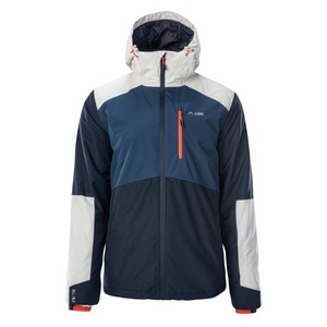 Elbrus Limmen M Ski Jacket - Men's Navy Blue and White | Waterproof & Breathable