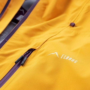 Elbrus Sorena Women's Ski Jacket - High Waterproof & Breathable - Stylish Yellow-Purple