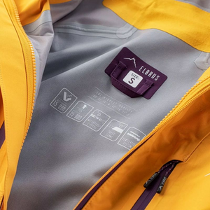 Chaqueta de esquí para mujer Elbrus Sorena - Alta impermeabilidad y transpirabilidad - Elegante amarillo-morado