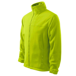 Chaqueta polar Malfini para hombre, talla mediana, verde lima, antipilling, aislante, con cremallera completa