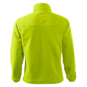 Chaqueta polar Malfini para hombre, talla mediana, verde lima, antipilling, aislante, con cremallera completa