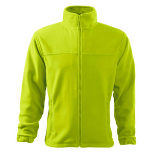 Chaqueta polar Malfini para hombre, talla mediana, verde lima, antipilling, aislante, con cremallera completa