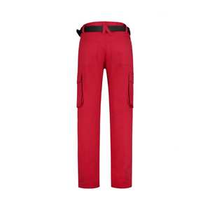 Pantalones de trabajo Tricorp Twill - Ligeros, cintura elástica, bolsillos multifuncionales, elementos reflectantes - Rojo