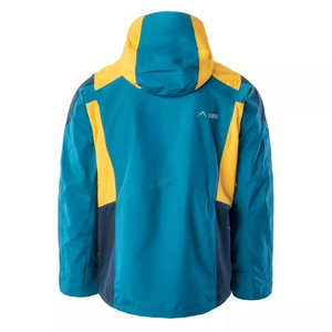 Chaqueta impermeable para hombre Elbrus Malaspina II - Azul/Amarillo - Alto rendimiento y durabilidad