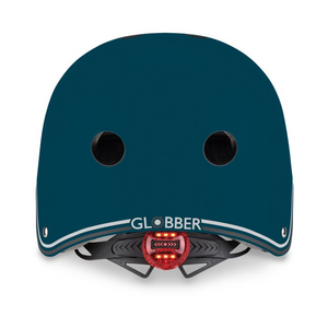 Globber Petrol Blue 505-300 Helmet - Ultimate Safety & Comfort for Kids | Adjustable Size | LED Lights | Robust Protection