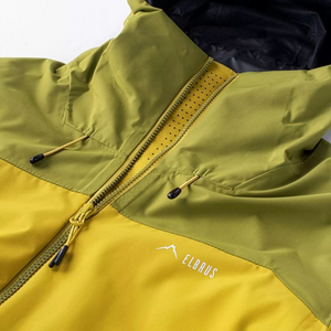 Chaqueta de entretiempo para hombre Elbrus Loriko: impermeable, transpirable y elegante en verde, talla M