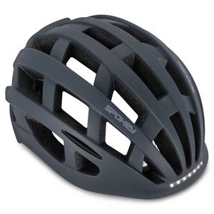 Spokey Pointer Pro Bicycle Helmet - Lightweight, Adjustable, Ventilated, with LED Lighting, Size 58-61 cm