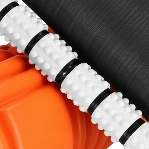 Spokey MIXROLL 929930 Juego de rodillos de fitness naranja: 3 rodillos para máxima fuerza y masaje