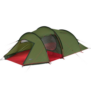 High Peak Falcon 3-Person Waterproof Camping Tent - Durable and Comfortable, Olive Red