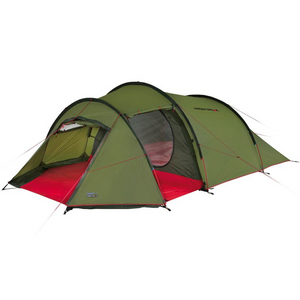 Tienda de campaña High Peak Falcon para 4 personas: duradera, impermeable y espaciosa para aventuras de acampada