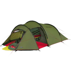 Tienda de campaña High Peak Falcon para 4 personas: duradera, impermeable y espaciosa para aventuras de acampada