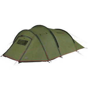 Tienda de campaña High Peak Falcon para 4 personas: duradera, impermeable y espaciosa para aventuras de acampada