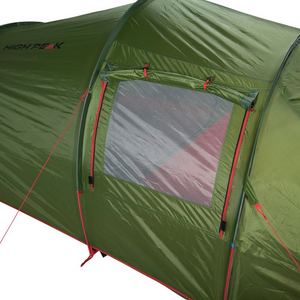 Tienda de campaña High Peak Falcon para 4 personas: duradera, impermeable y espaciosa para aventuras de acampada