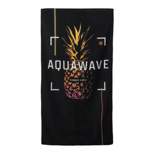 Aquawave quick-drying towel with pineapple design, perfect for outdoor adventures and travel, measuring 80x150cm.