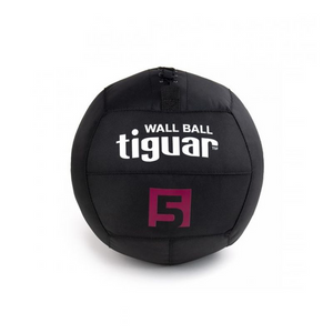 Durable Wallball Tiguar de 5 kg: balón medicinal de alta calidad, impermeable y antideslizante