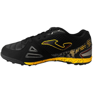 Zapatos de Fútbol Joma Mundial 2331 Turf - Negro y Amarillo | Rendimiento premium para césped artificial