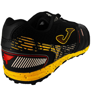 Zapatos de Fútbol Joma Mundial 2331 Turf - Negro y Amarillo | Rendimiento premium para césped artificial