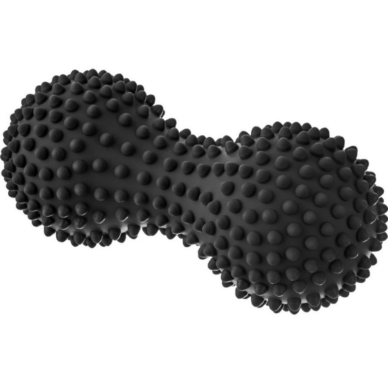 Tullo Duoball 15.5 cm Massage Roller - Black, Spiked for Sensory Integration & Rehabilitation - Revlando - Revlando 