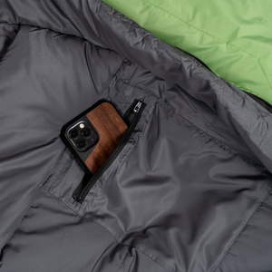 Saco de dormir Alpinus Ultralight 850 AC18638 - Verde, ligero, forma anatómica