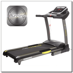 BE8510-i HMS Premium Electric Treadmill with Interactive Fitness App, Audio Input, and Automatic Incline Adjustment