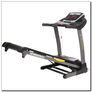 BE8510-i HMS Premium Electric Treadmill with Interactive Fitness App, Audio Input, and Automatic Incline Adjustment