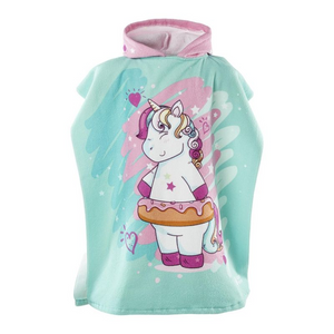 Aquawave Pony Poncho Towel - Soft & Stylish Hooded Beach Towel for All Ages