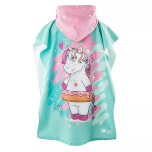 Aquawave Pony Poncho Towel - Soft & Stylish Hooded Beach Towel for All Ages