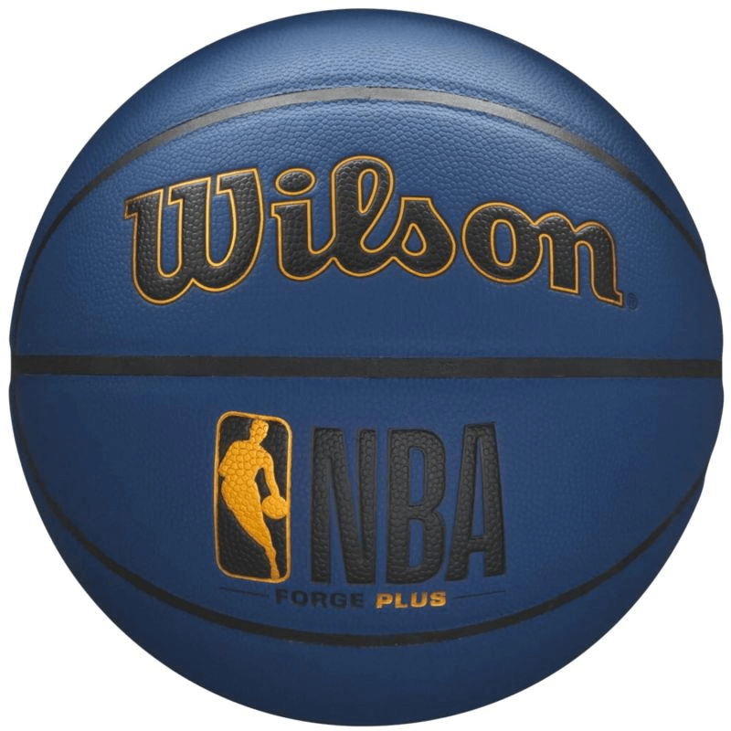 Wilson NBA Forge Plus Basketball - Premium Outdoor Recreational Ball, Composite Leather, Navy