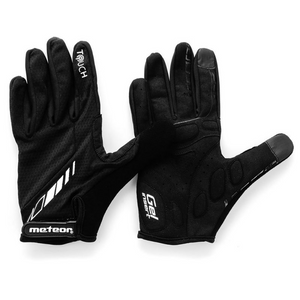 Guantes de bicicleta Meteor Full FX10: guantes de ciclismo de gel premium con compatibilidad con pantalla táctil y protección Softshell