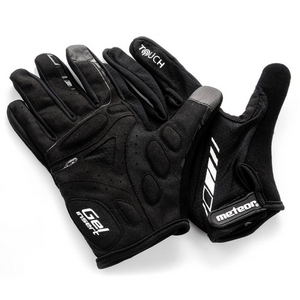 Meteor Full FX10 Bicycle Gloves - Premium Gel Cycling Gloves with Touchscreen Compatibility & Softshell Protection