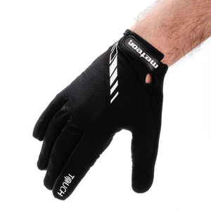 Guantes de bicicleta Meteor Full FX10: guantes de ciclismo de gel premium con compatibilidad con pantalla táctil y protección Softshell