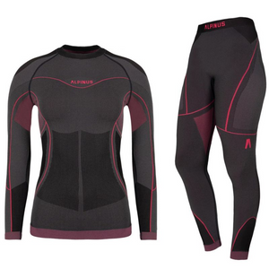 Women's Thermoactive Underwear Set - Alpinus Tactical Mora - Graphite-Pink | Ideal for Outdoor Sports