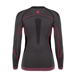 Conjunto Ropa Interior Termoactiva Mujer - Alpinus Tactical Mora - Grafito-Rosa | Ideal para deportes al aire libre