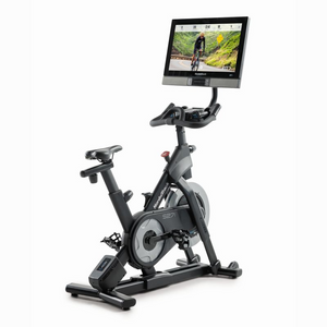 Bicicleta de spinning NordicTrack Commercial S27i con pantalla táctil de 27" e integración iFit