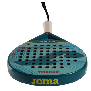 Joma Rookie Padel Racquet designed for beginners, featuring a round shape for enhanced ball control and playability.