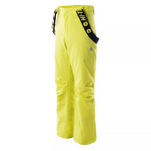 Hi-Tec Darin Jr Ski Pants - Waterproof, Insulated, Breathable Yellow Ski Pants for Kids