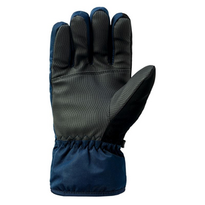 Brugi 1ZEU Guantes de invierno para jóvenes: impermeables, ajustables, agarre perforado, azul marino