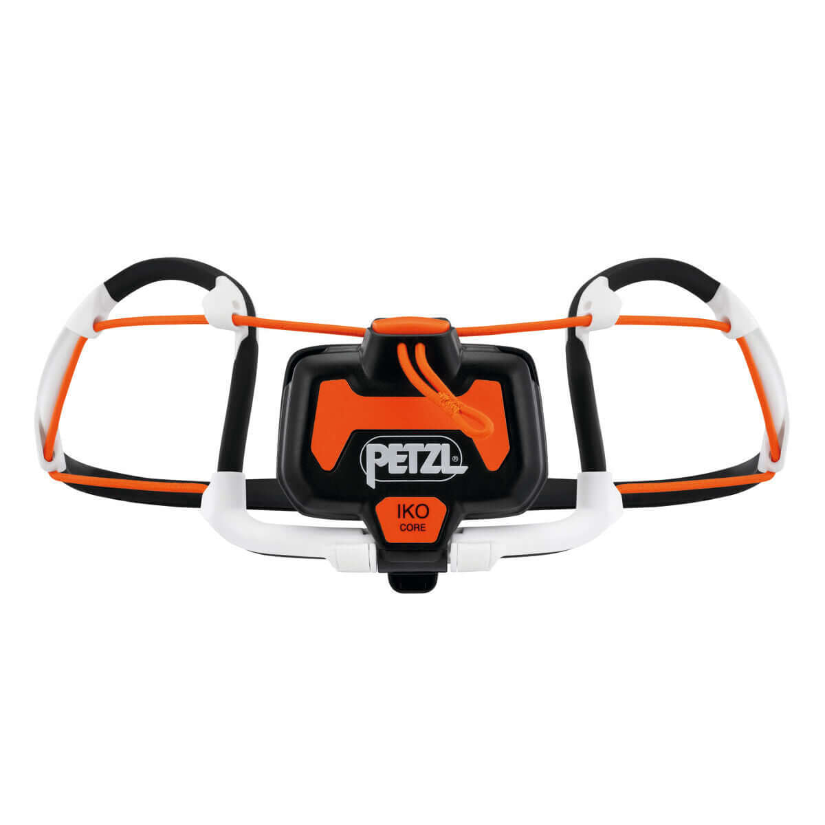 LED Head Torch Petzl IKO CORE Black for outdoor adventures and camping from revlando.com, featuring a lightweight design.
