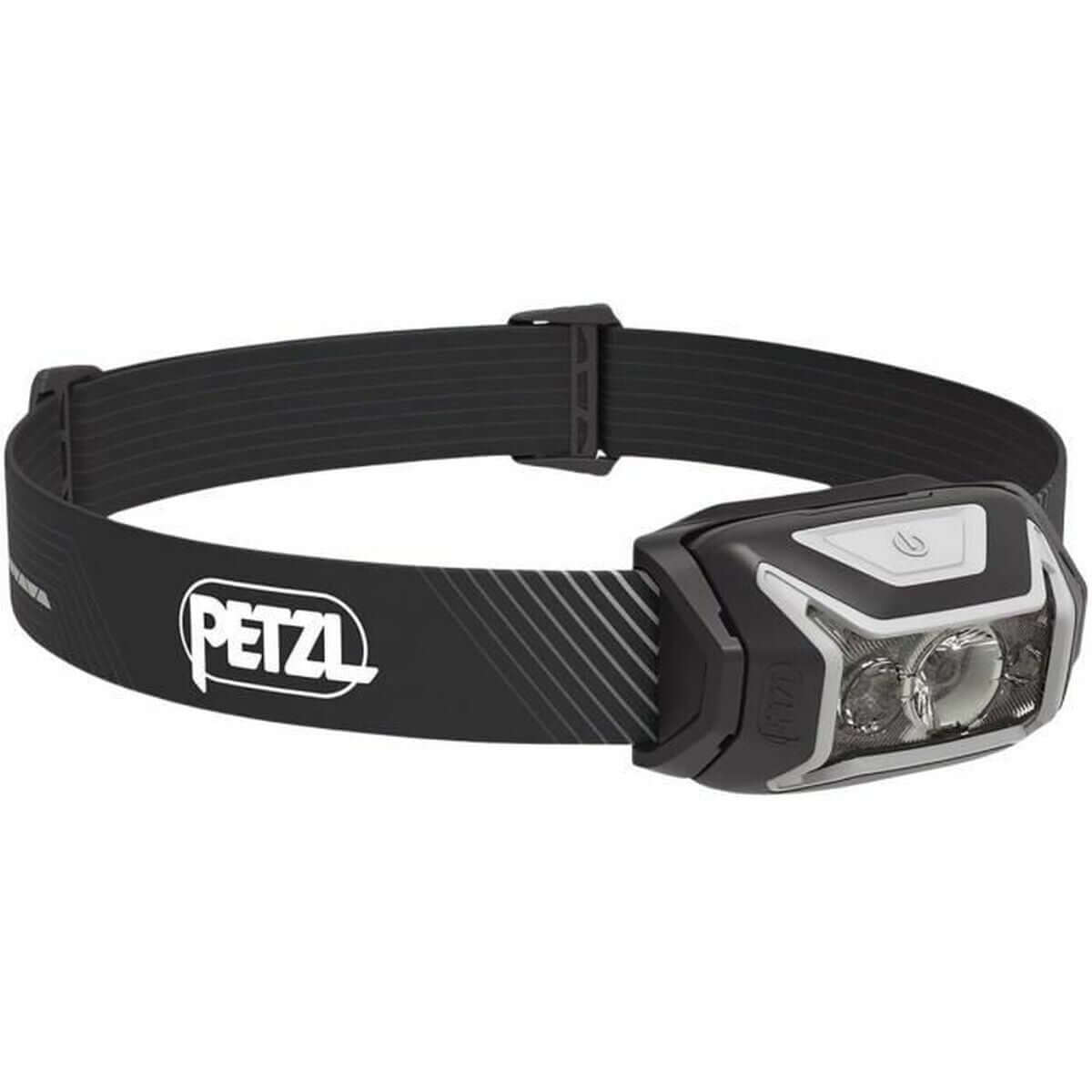 Petzl E065AA00 grey LED head torch for outdoor adventures and camping at Revland.com.