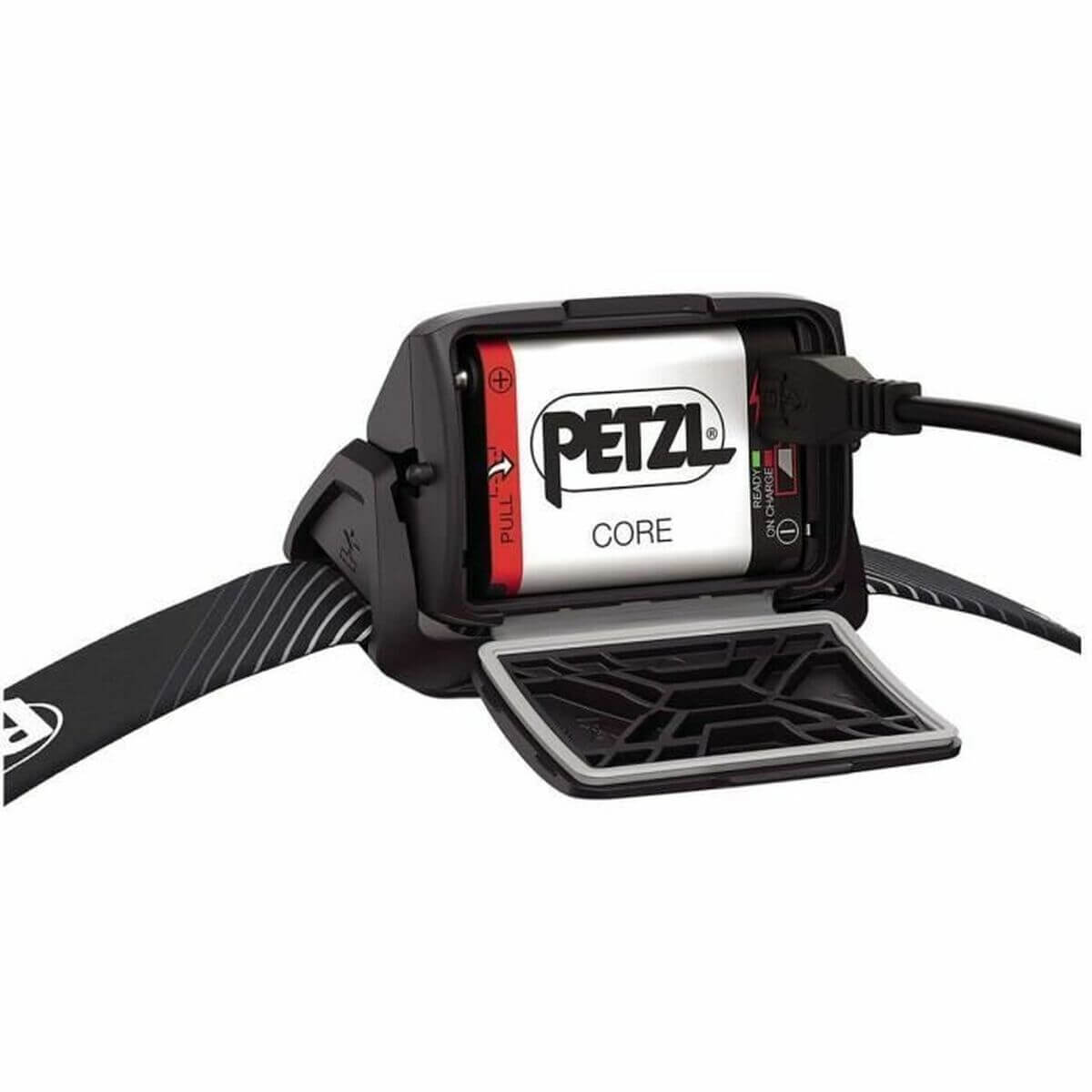Petzl E065AA00 grey LED head torch for outdoor adventures and camping at Revland.com.