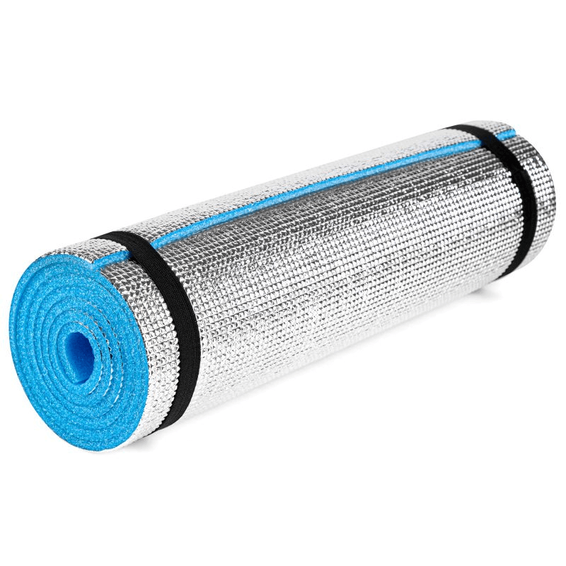 Spokey Eiger Alu Sleeping Mat - Double-Layer Insulated Camping Pad, 180x50cm, Lightweight & Compact for Outdoor Comfort