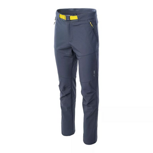 Elbrus Magnus Men's Softshell Pants - Waterproof, Windproof, with Thermal Microfleece and Reflective Elements - Perfect for Autumn Hikes