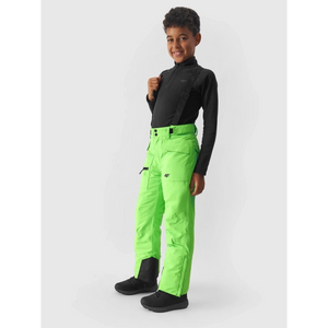 Pantalones de esquí 4F Jr para niños con tirantes ajustables y membrana impermeable NeoDry