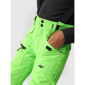 4F Jr Ski Pants for Kids with Adjustable Suspenders & NeoDry Waterproof Membrane