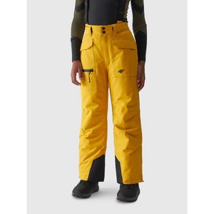 4F Jr Ski Pants with Adjustable Suspenders - Waterproof & Breathable Kids' Snow Pants