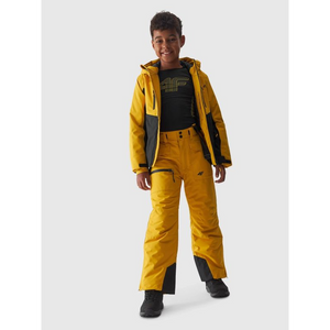 4F Jr Ski Pants with Adjustable Suspenders - Waterproof & Breathable Kids' Snow Pants