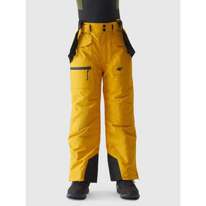 4F Jr Ski Pants with Adjustable Suspenders - Waterproof & Breathable Kids' Snow Pants